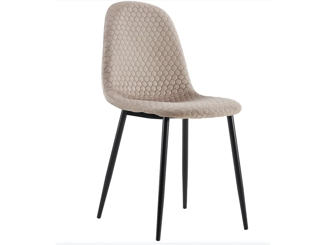 Chaise nid d'abeille - Lot de 6-Rose