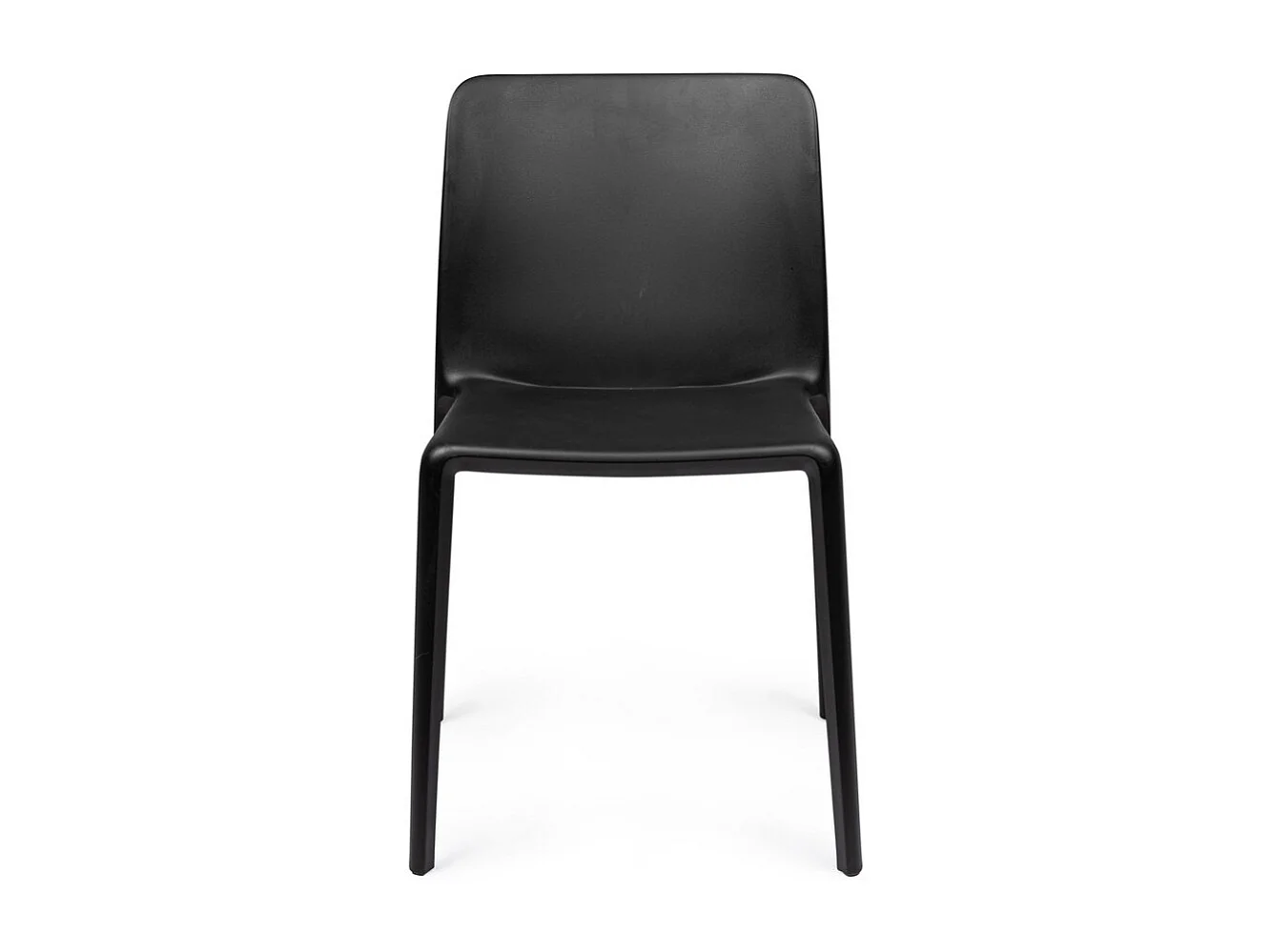 Lot de 4 chaises empilables polypropylène KLOVIS-Noir