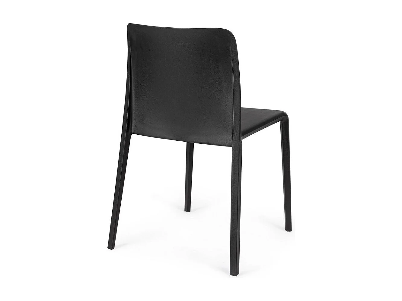 Lot de 4 chaises empilables polypropylène KLOVIS-Noir