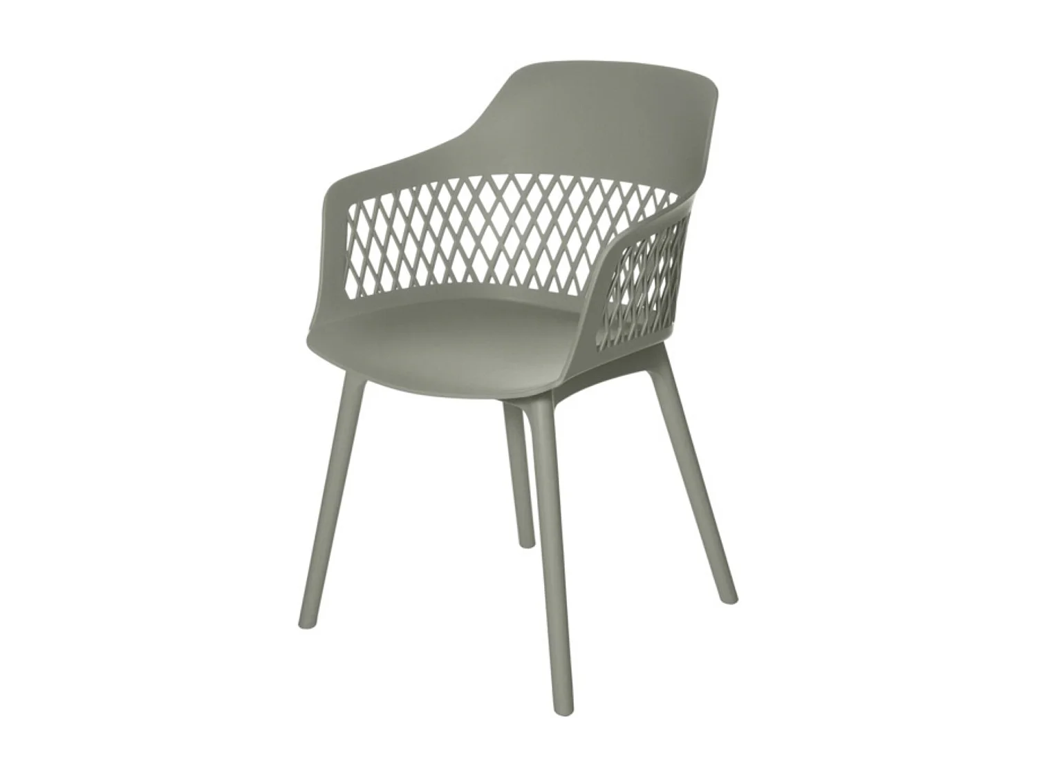 Chaise en polypropylène Kadena-Vert amande