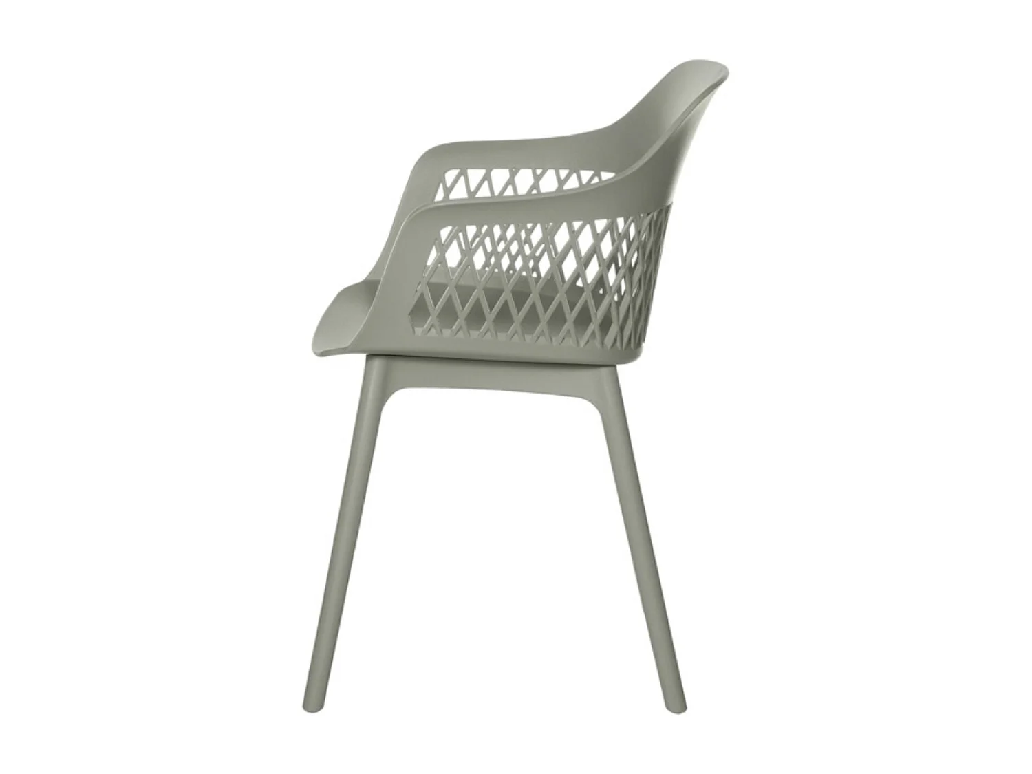 Chaise en polypropylène Kadena-Vert amande