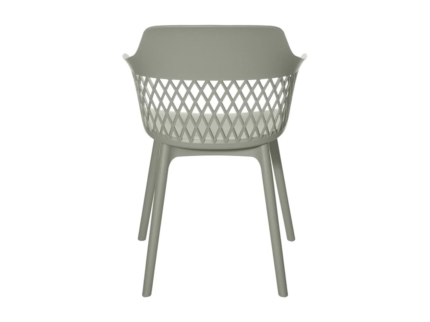 Chaise en polypropylène Kadena-Vert amande