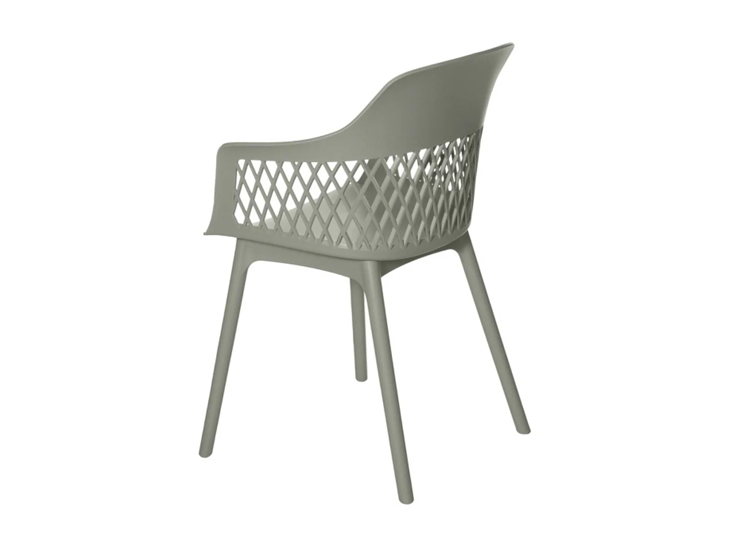 Chaise en polypropylène Kadena-Vert amande