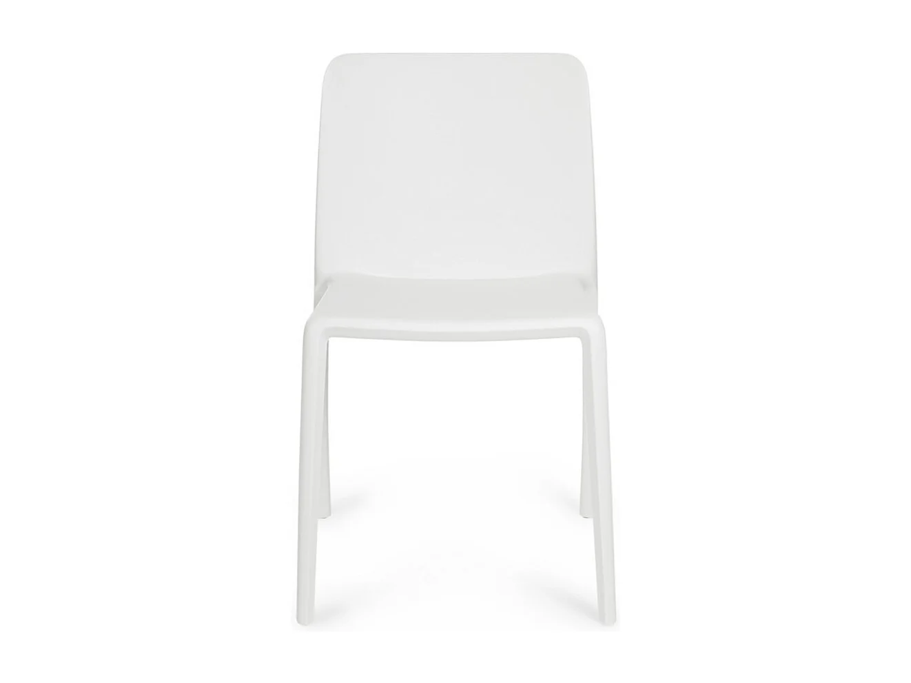 Lot de 4 chaises empilables polypropylène KLOVIS-Blanc
