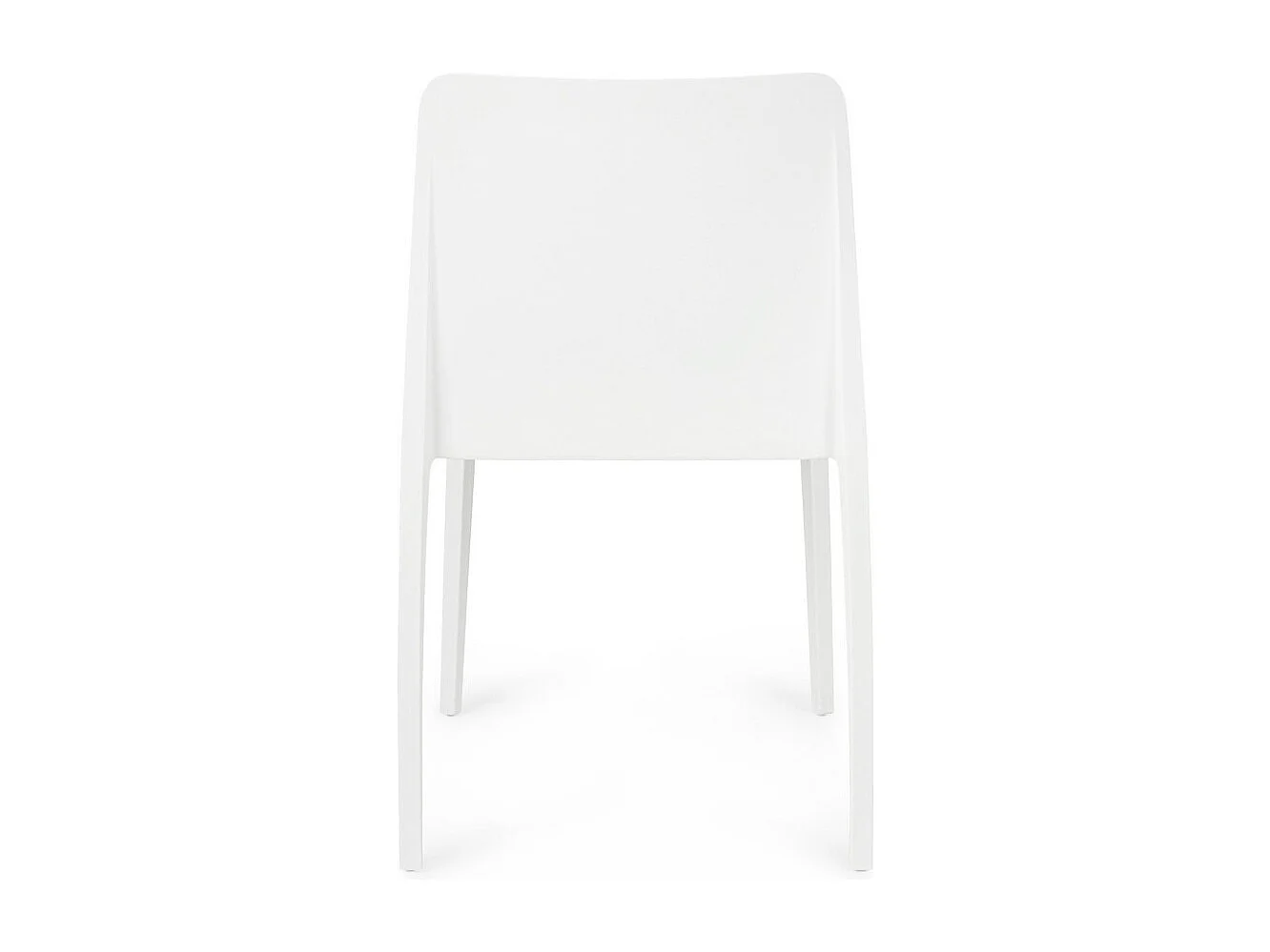 Lot de 4 chaises empilables polypropylène KLOVIS-Blanc