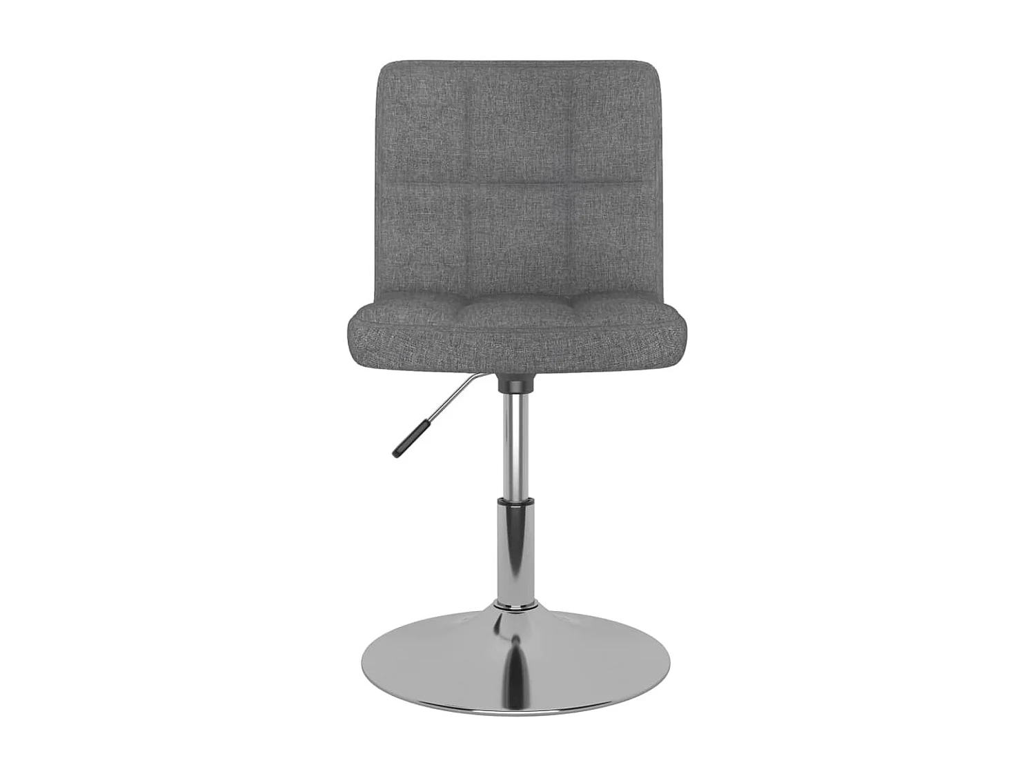 Chaise pivotante de salle à manger 2 pc Gris clair Tissu 19