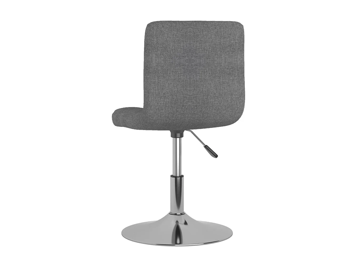 Chaise pivotante de salle à manger 2 pc Gris clair Tissu 19