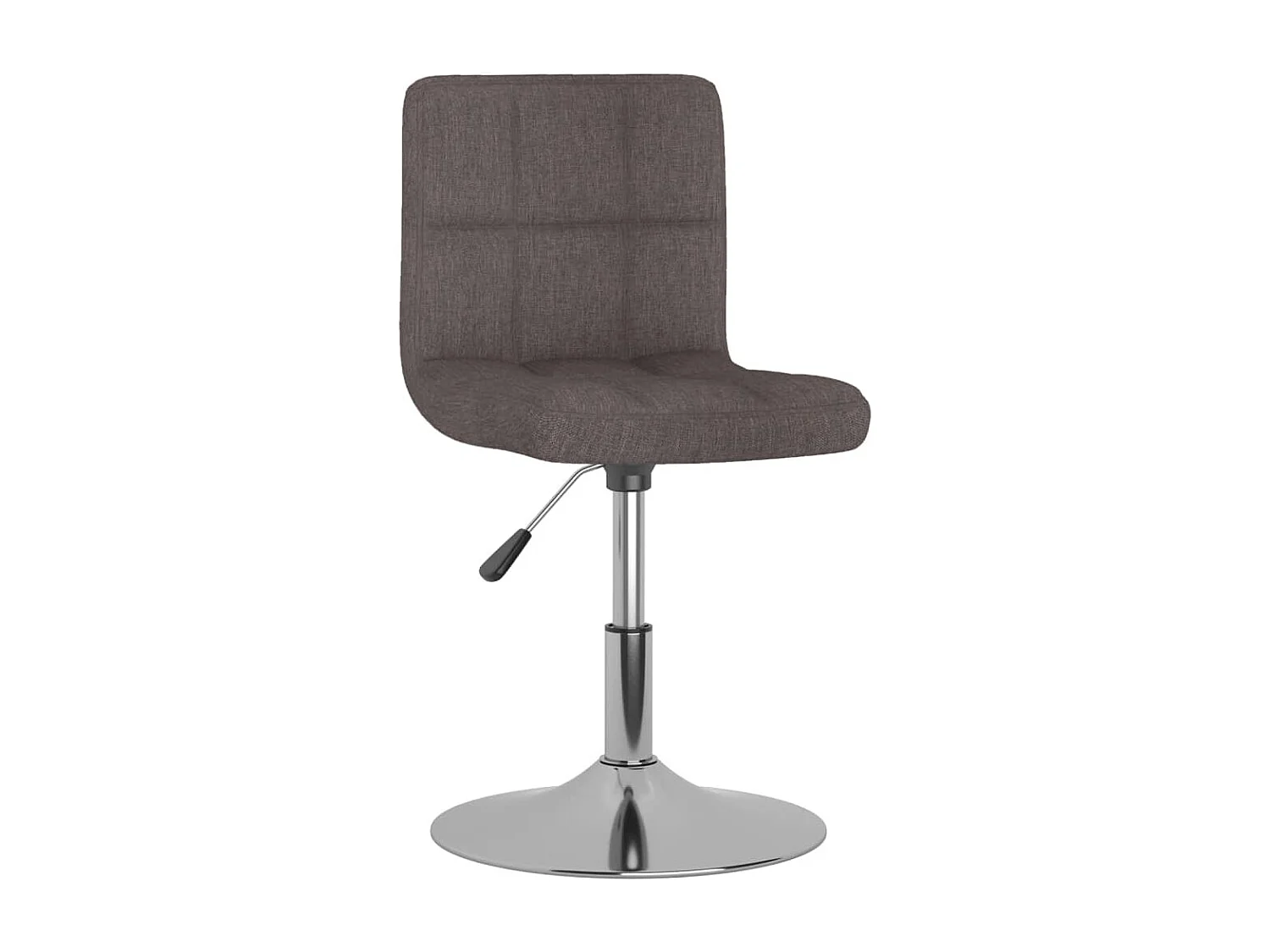 Chaise pivotante de salle à manger Taupe Tissu 4
