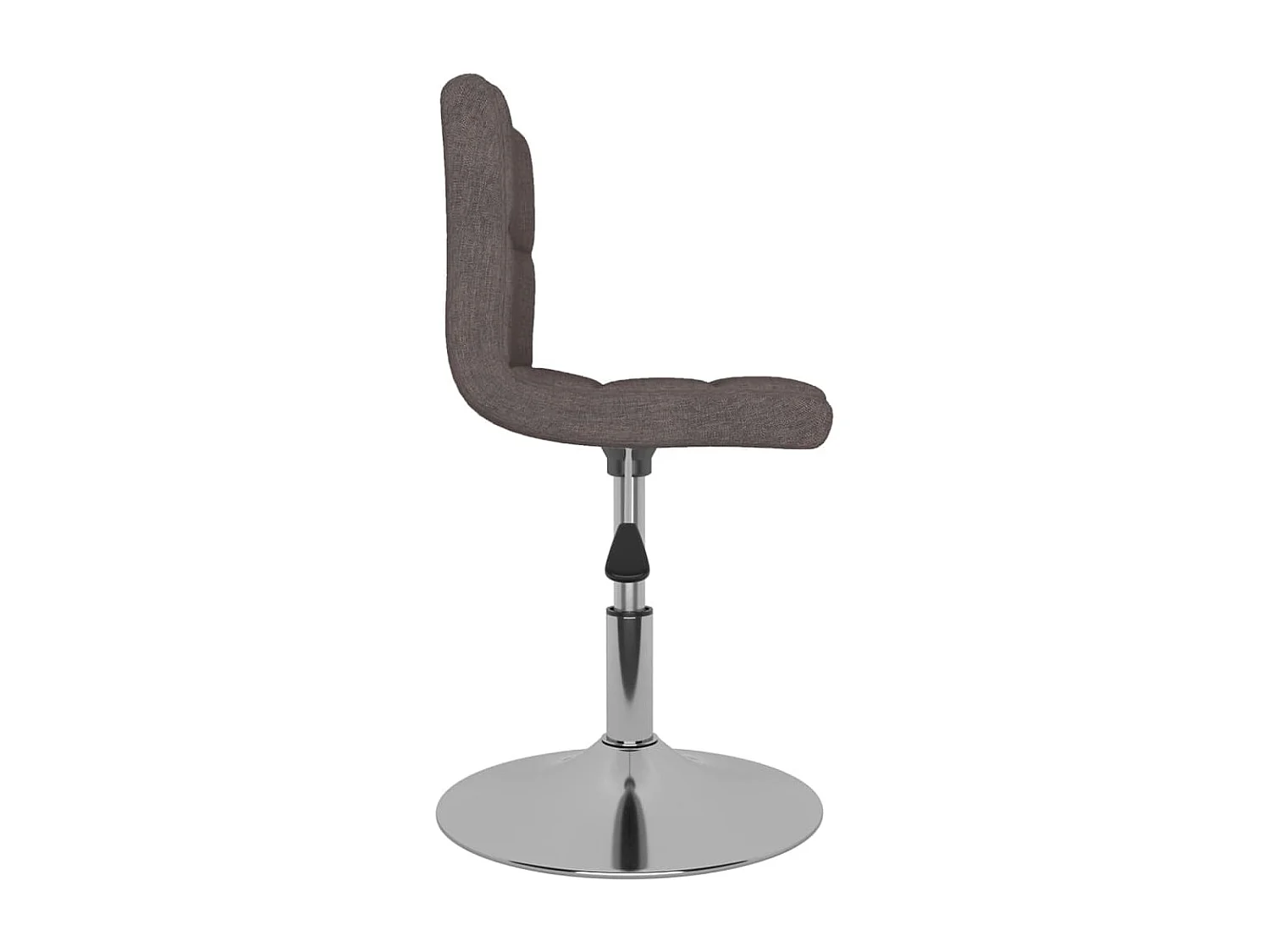 Chaise pivotante de salle à manger Taupe Tissu 4
