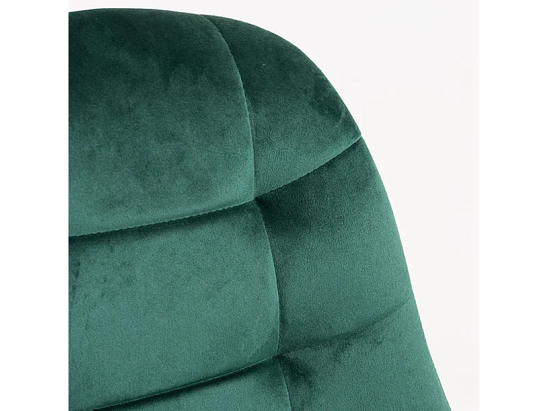 Silla Wany de terciopelo verde con patas de haya maciza clara - Lote de 2