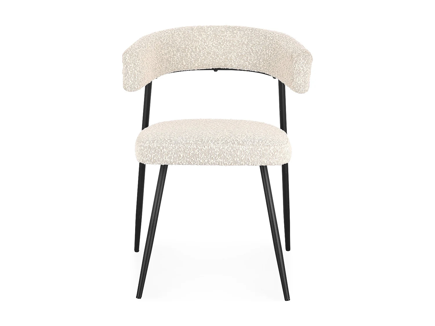 Lot de 4 chaises AMAIA – Confort rembourré & design contemporain-Crème