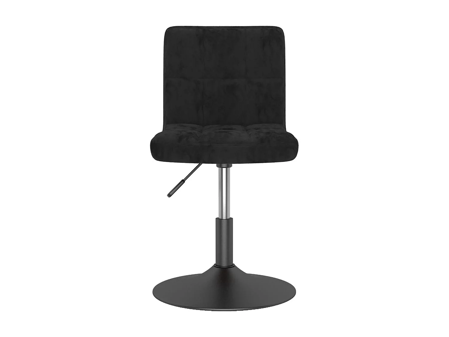 Chaise pivotante de salle à manger 4 pc Noir Velours 23