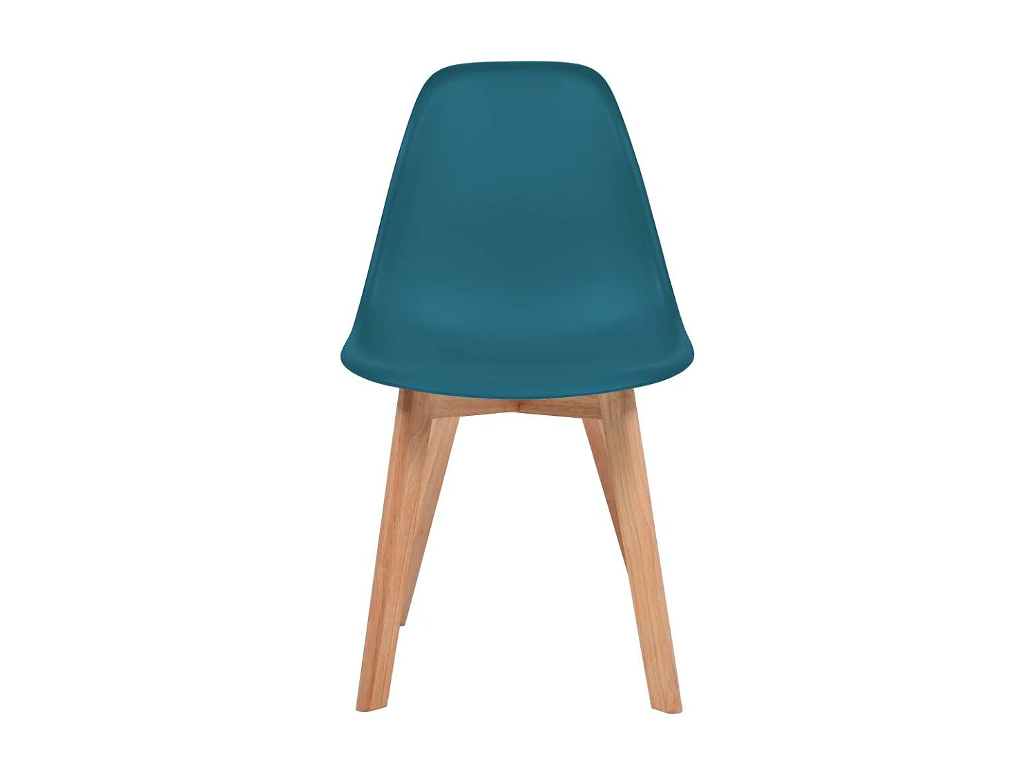 Chaise de salle à manger 6 pc Turquoise Plastique 2