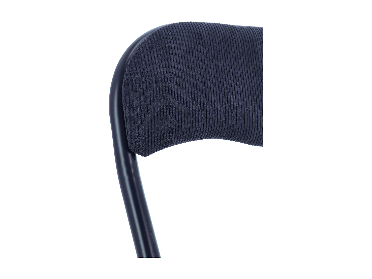 Juego de 6 sillas plegables KIVA – Estructura de pana y acero-Azul