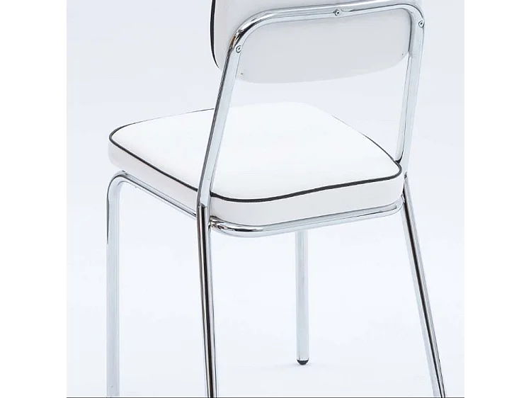 Originele stoel in jaren 60-stijl - Set van 2-Kleur Blauw