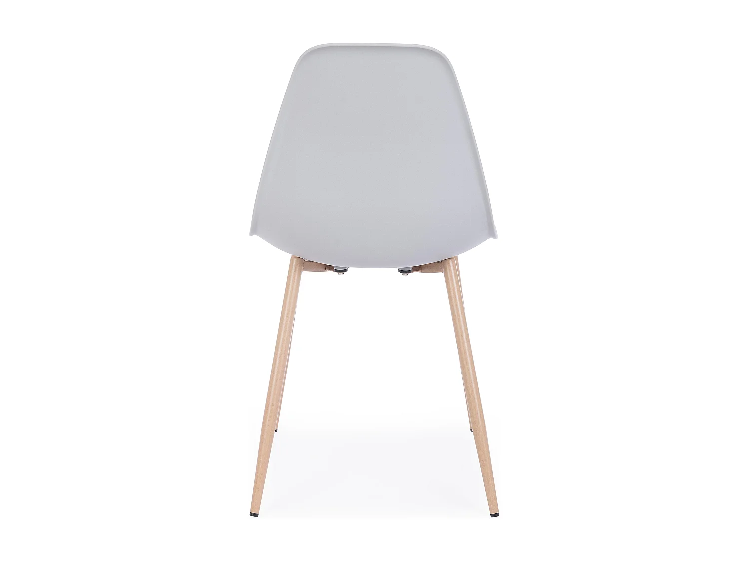 Chaise en polypropylène gris Sebatien - Lot de 4