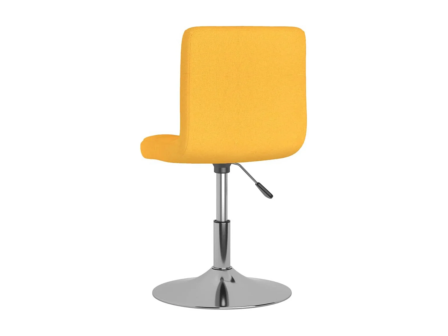Chaise pivotante de salle à manger 2 pc Jaune Tissu 7
