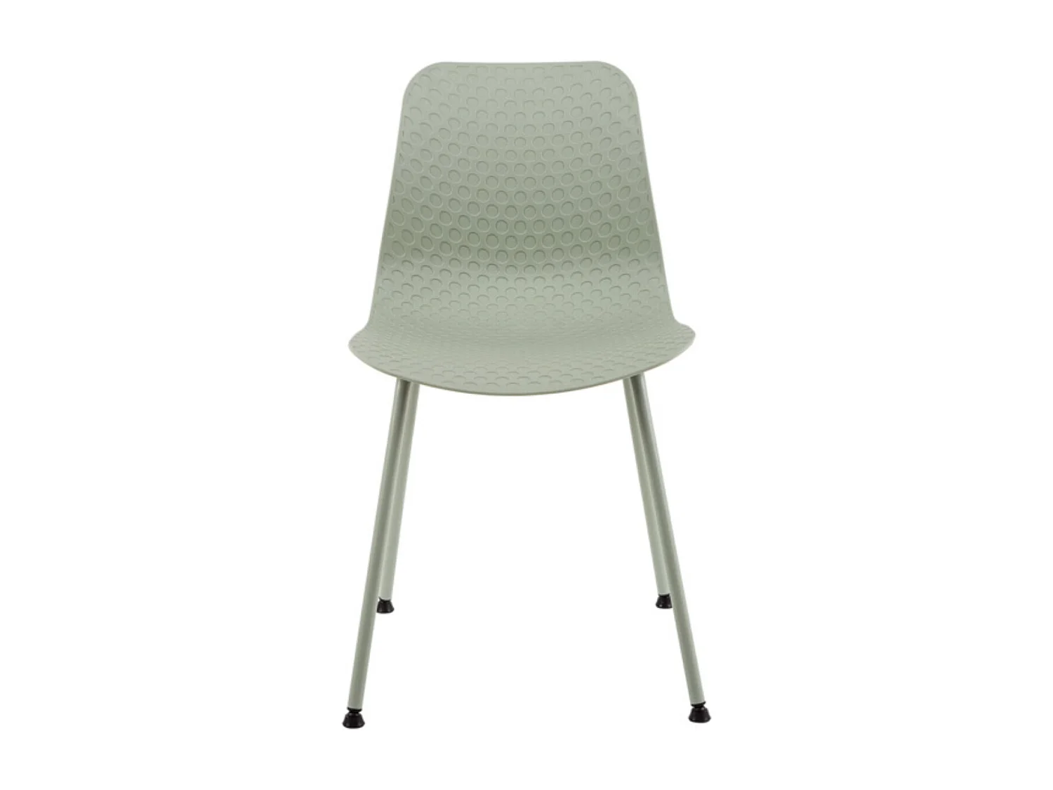 Chaise de cuisine Kandy - L'Alliance du métal et du polypropylène-Vert amande