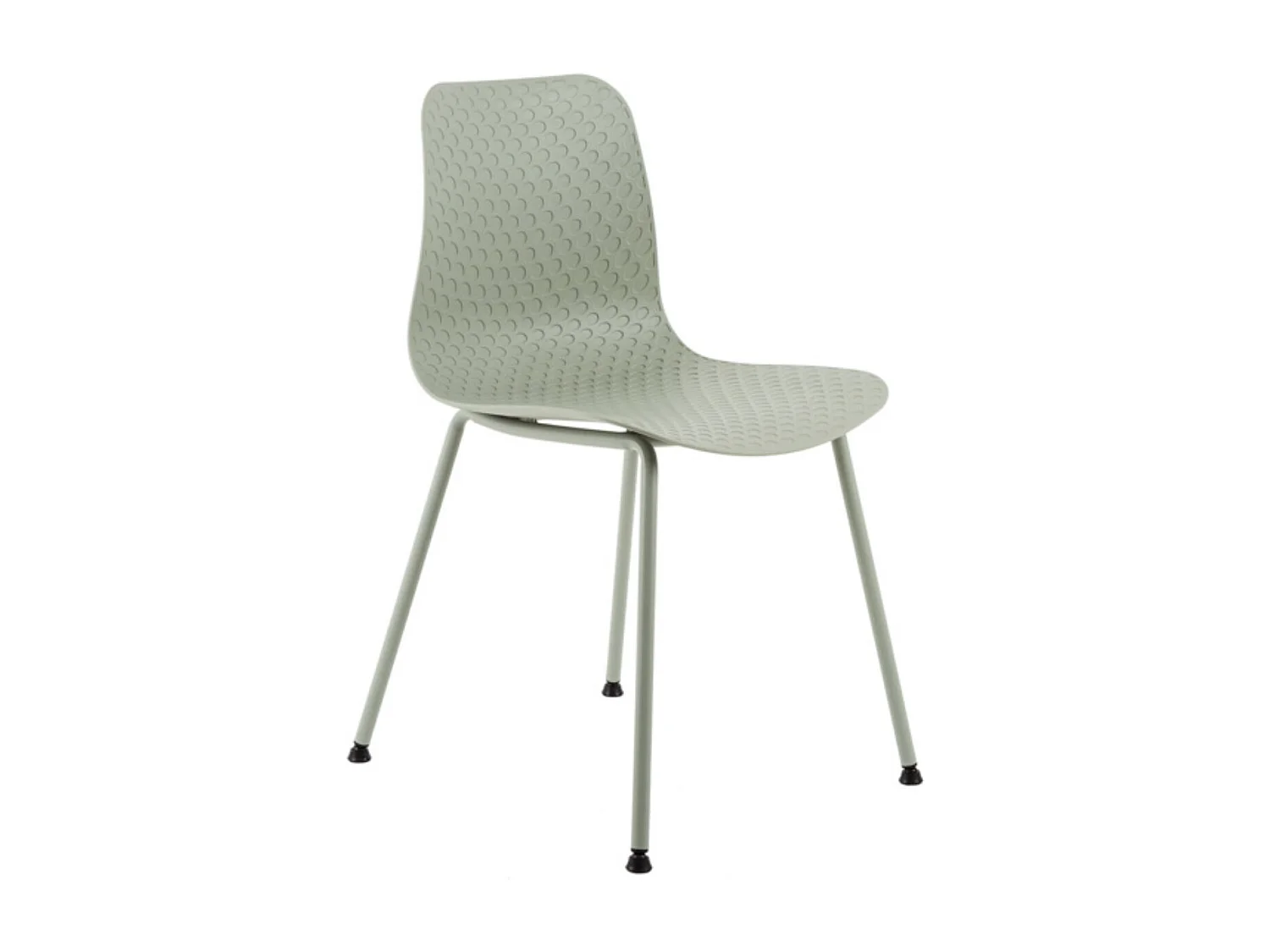 Chaise de cuisine Kandy - L'Alliance du métal et du polypropylène-Vert amande