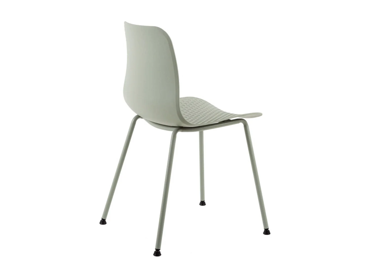 Chaise de cuisine Kandy - L'Alliance du métal et du polypropylène-Vert amande