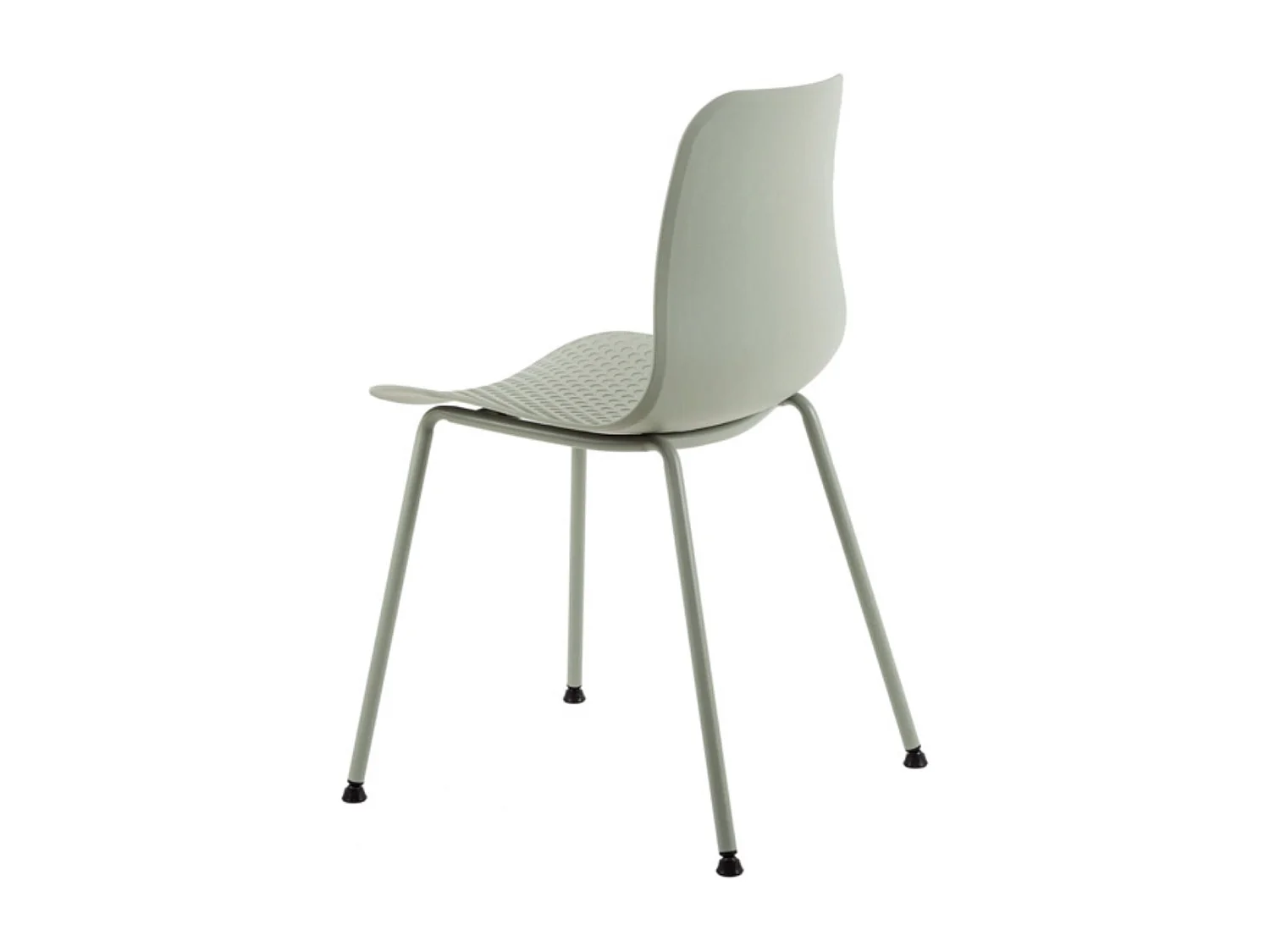 Chaise de cuisine Kandy - L'Alliance du métal et du polypropylène-Vert amande