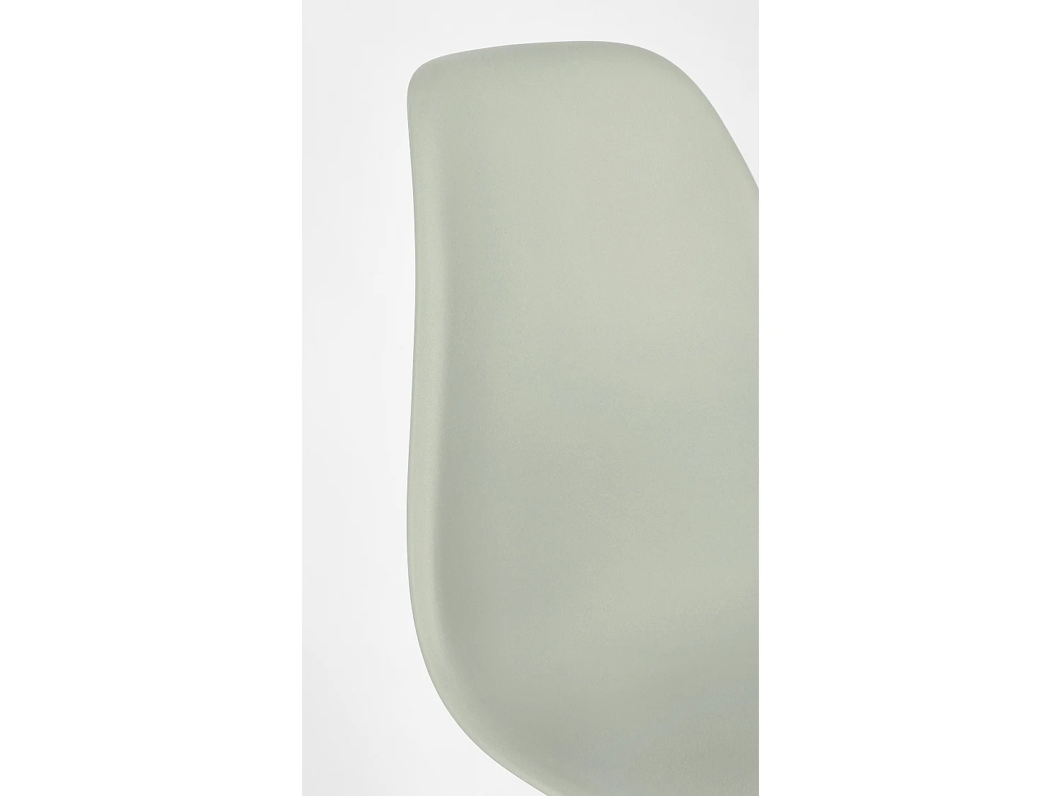 Lot de 4 chaises KAZO – Coque PP renforcée & piétement hêtre-Vert