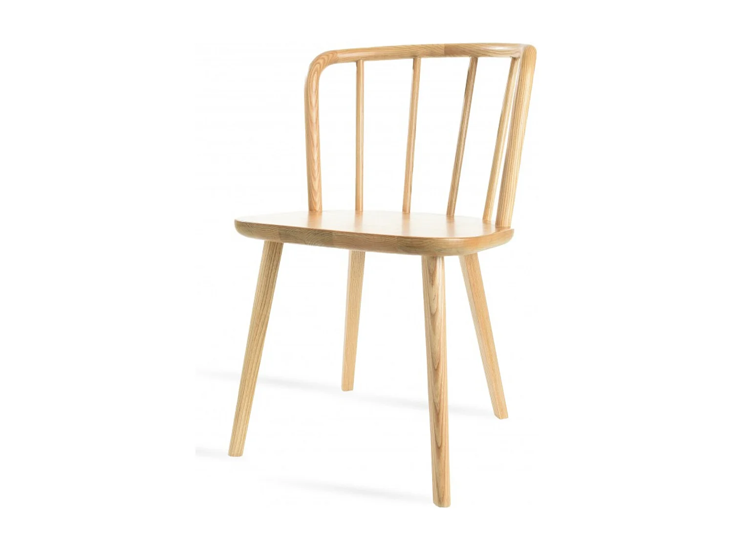 Chaise en bois de hêtre naturel Rayno