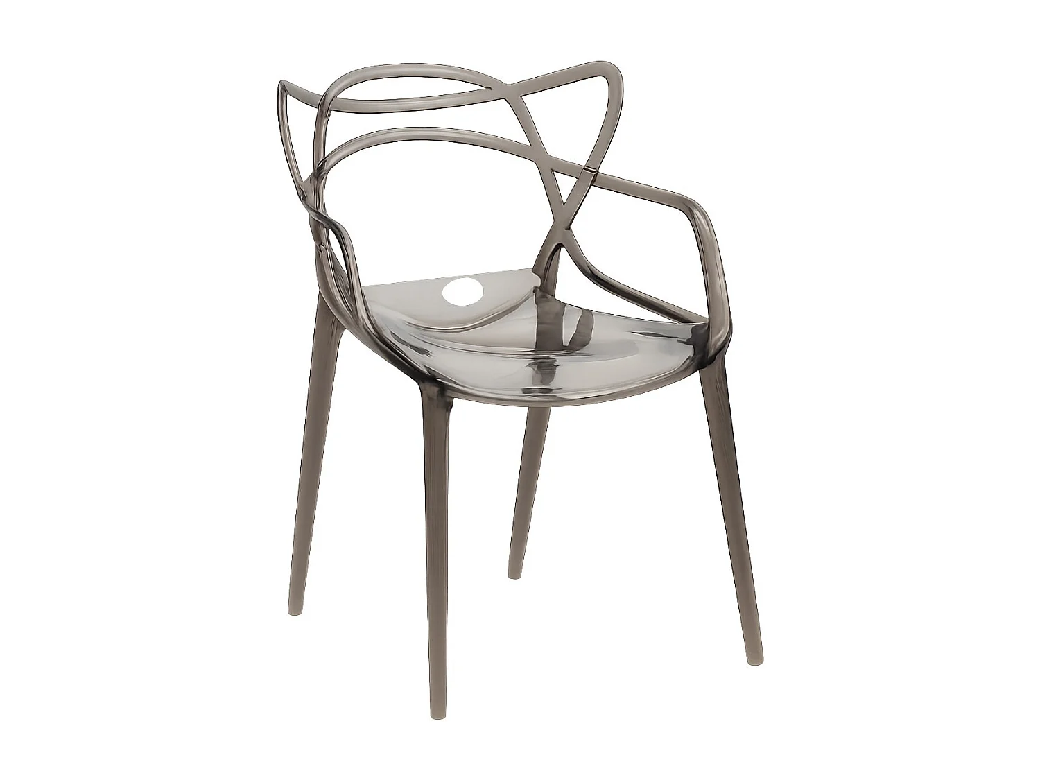 Chaise transparente BELIANO premium – Design & Polyvalente-Marron clair