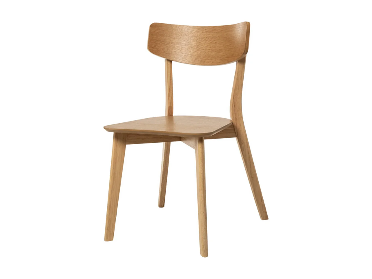 Chaise en bois d'hévéa KULINIZA - Élégance authentique pour votre Intérieur-Naturel