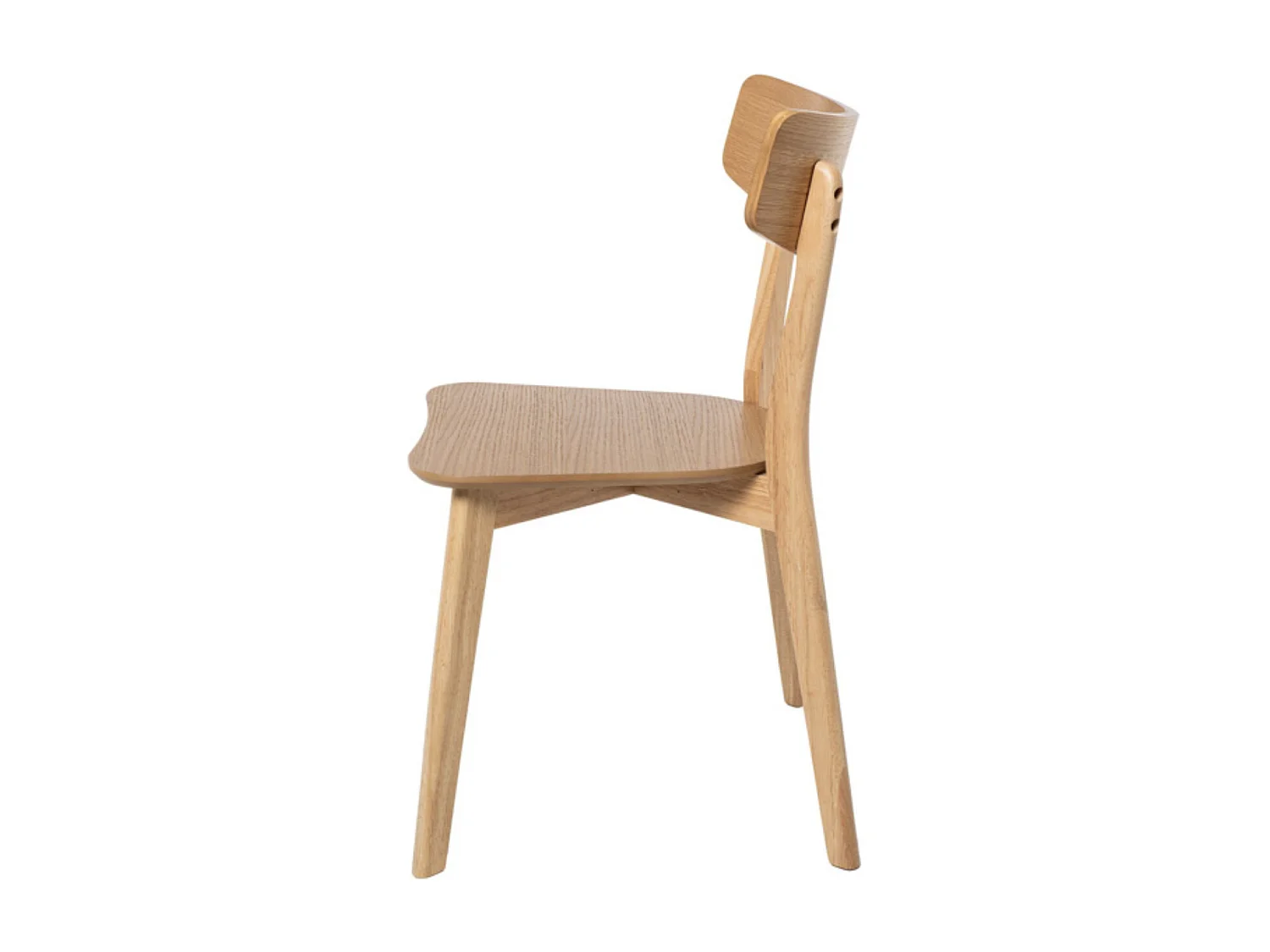 Chaise en bois d'hévéa KULINIZA - Élégance authentique pour votre Intérieur-Naturel
