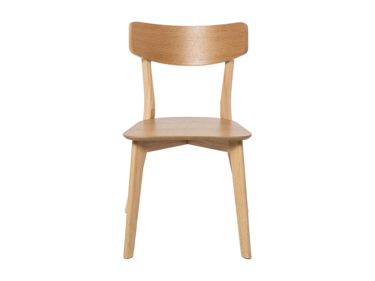 Chaise en bois d'hévéa KULINIZA - Élégance authentique pour votre Intérieur-Naturel