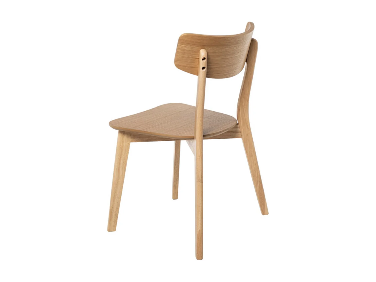 Chaise en bois d'hévéa KULINIZA - Élégance authentique pour votre Intérieur-Naturel