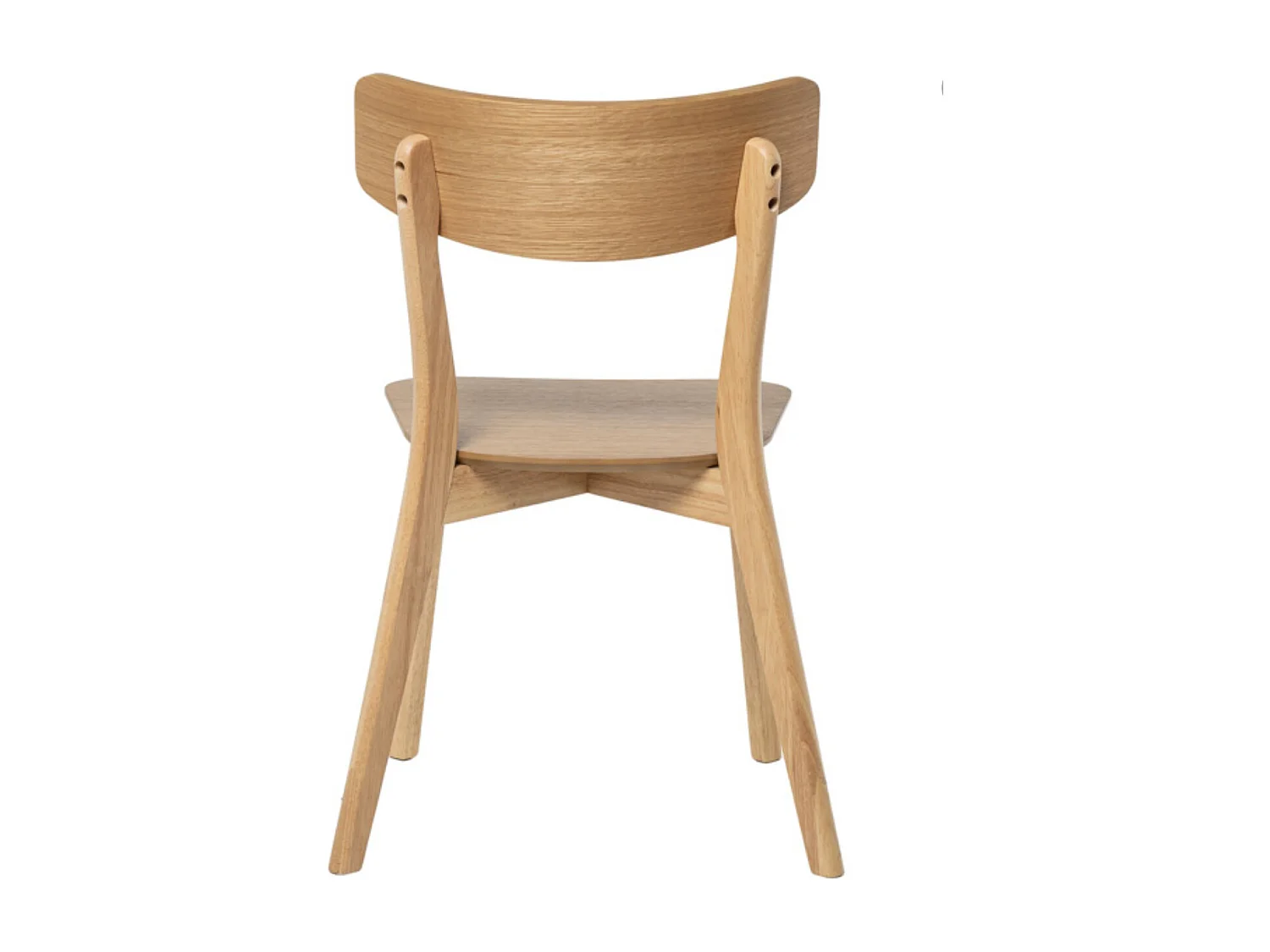 Chaise en bois d'hévéa KULINIZA - Élégance authentique pour votre Intérieur-Naturel