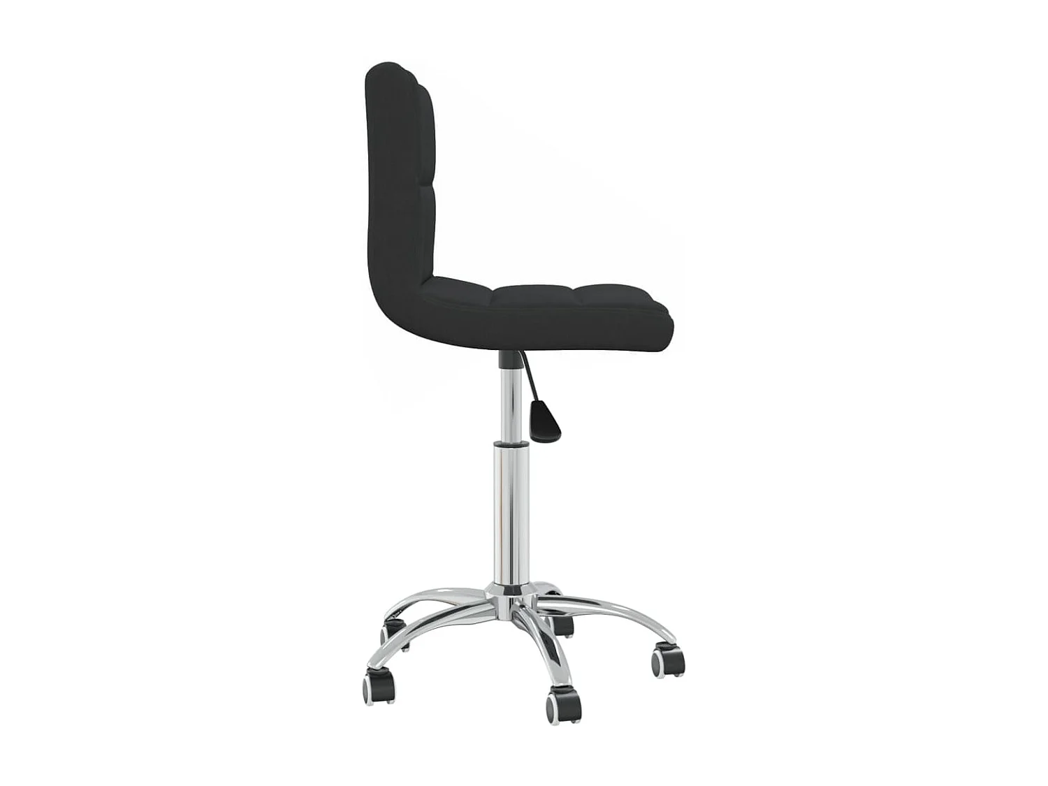 Chaise pivotante de salle à manger Noir Tissu 13