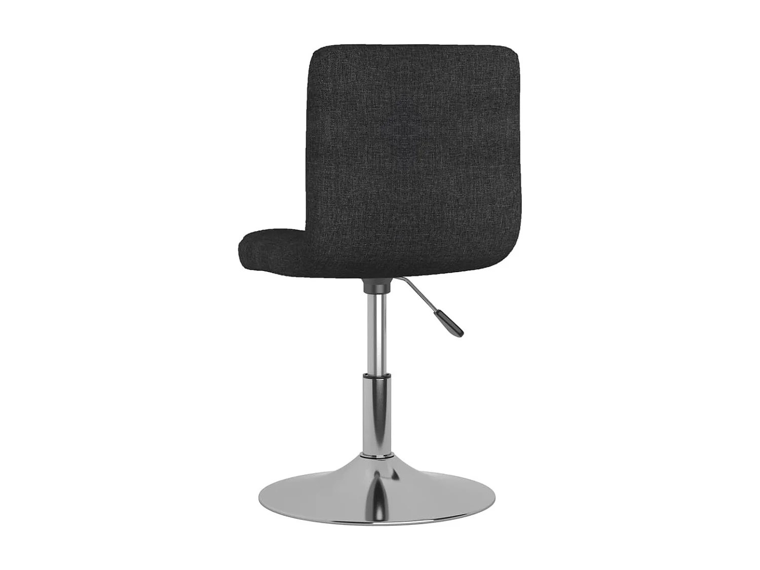 Chaise pivotante de salle à manger 6 pc Noir Tissu 12