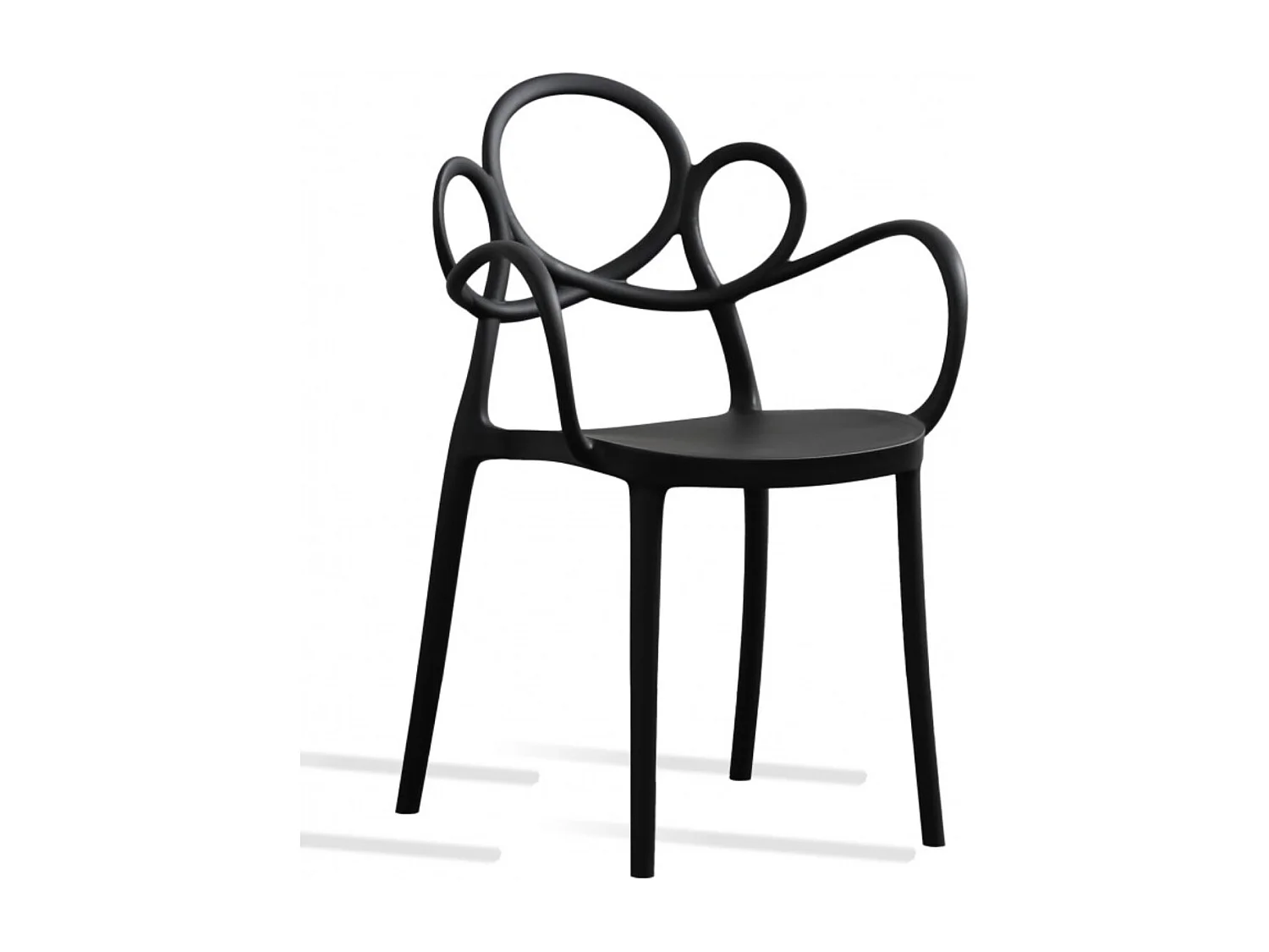 Silla MALIANO de polipropileno – Interior y exterior-Negro