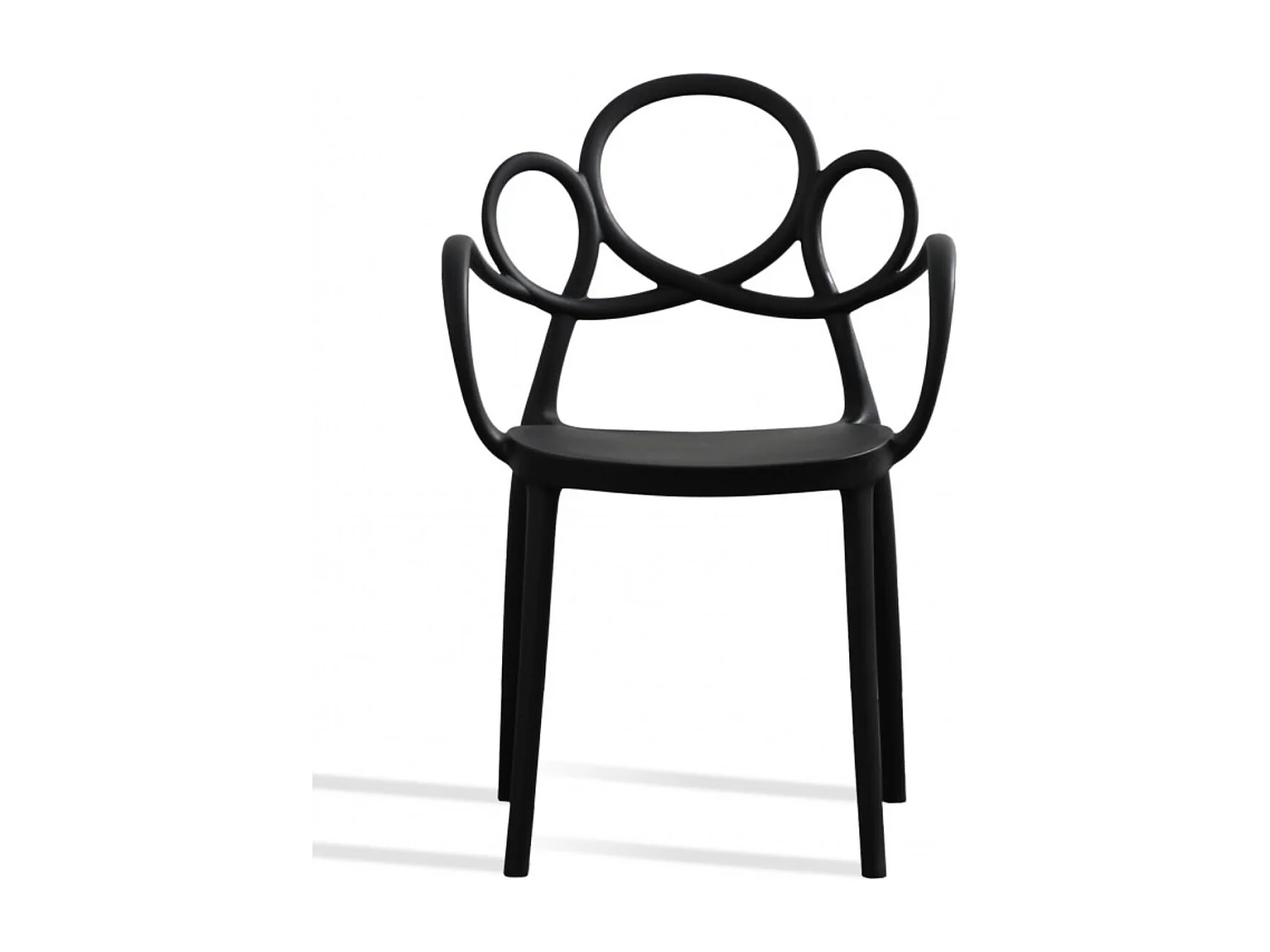 Silla MALIANO de polipropileno – Interior y exterior-Negro