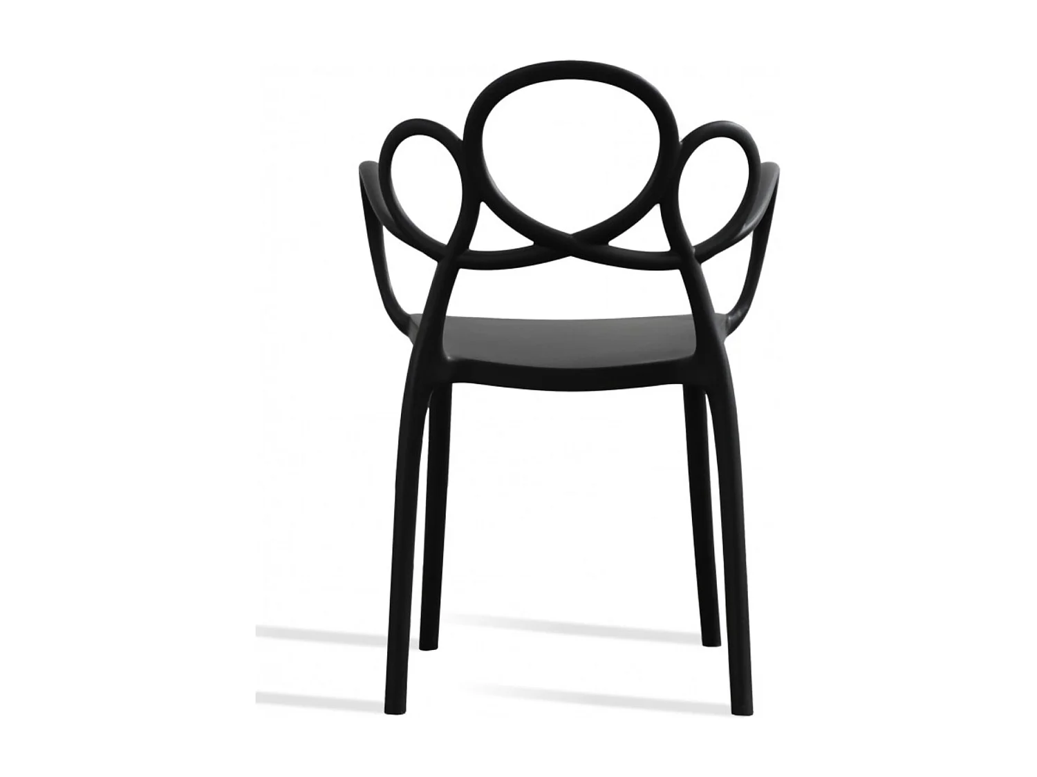 Silla MALIANO de polipropileno – Interior y exterior-Negro