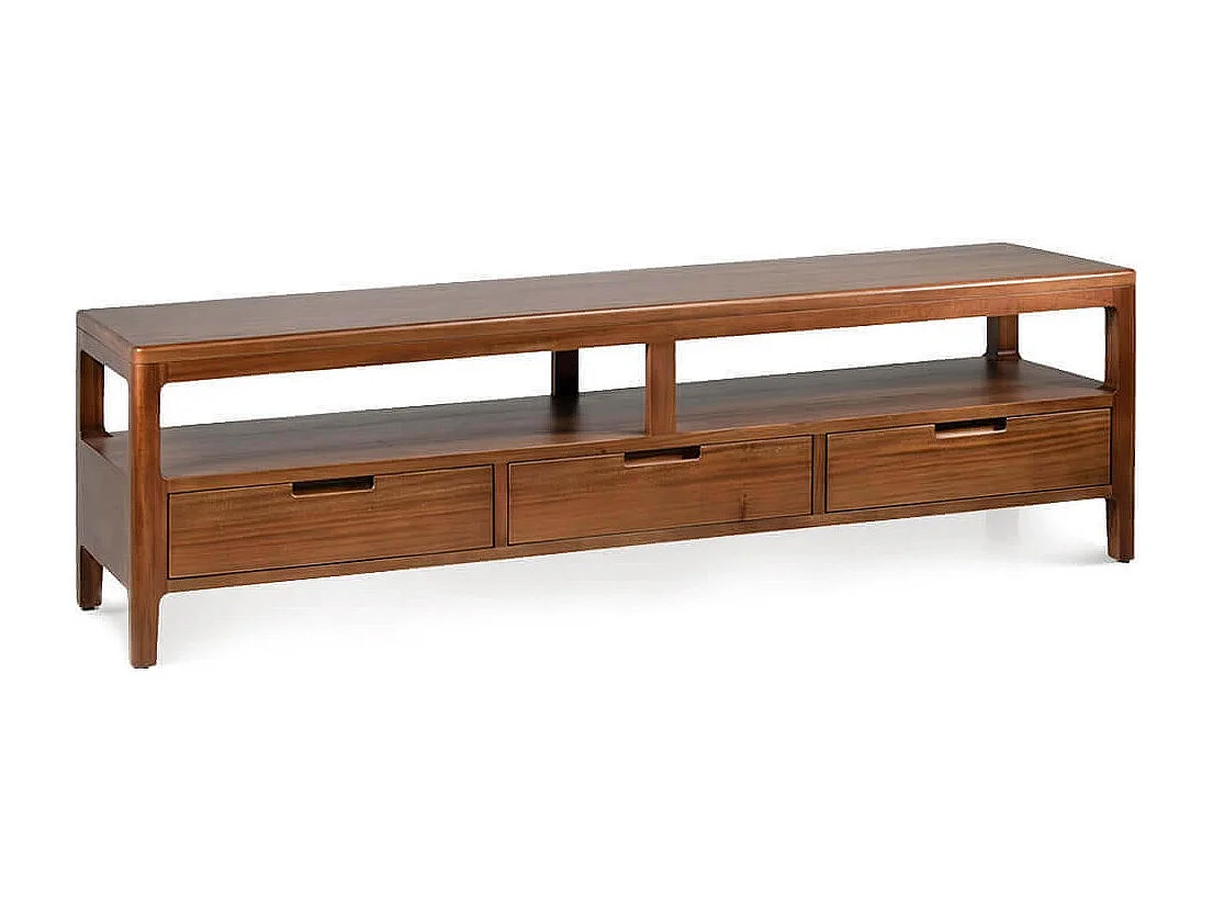 Meuble TV VALENCIA – Bois massif d’acajou – 160cm
