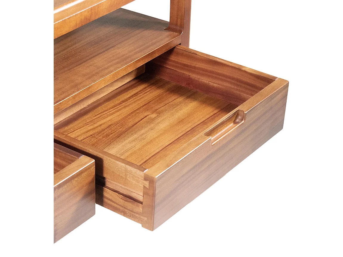 Meuble TV VALENCIA – Bois massif d’acajou – 160cm
