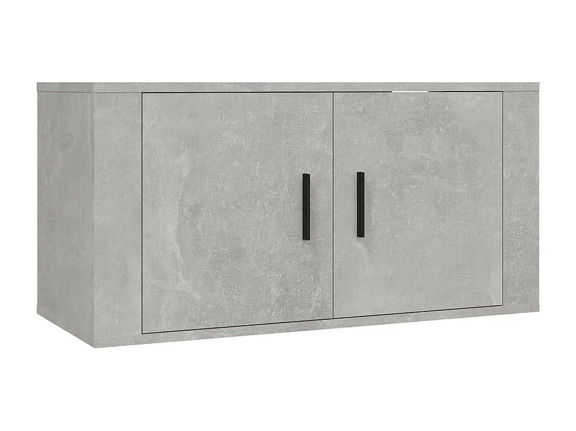 Meubles TV muraux 2 pcs gris béton 80x34,5x40