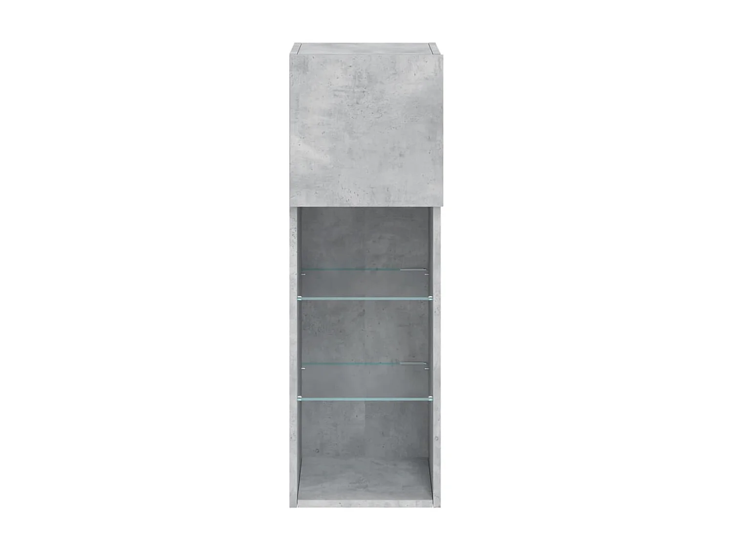 Meubles TV avec lumières LED 2 pcs gris béton 30,5x30x90