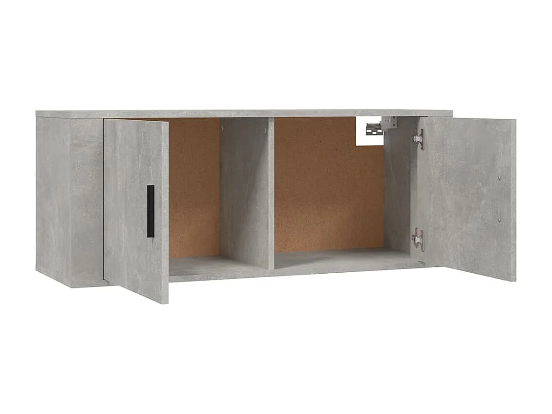 Meubles TV muraux 2 pcs gris béton 100x34,5x40