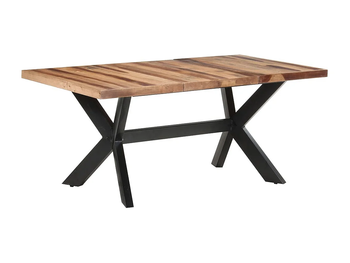 Table de salle à manger 180x90x75 Bois solide avec finition