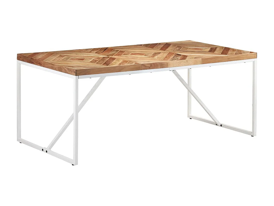 Table à dîner 180x90x76 Bois massif d'acacia et de manguier