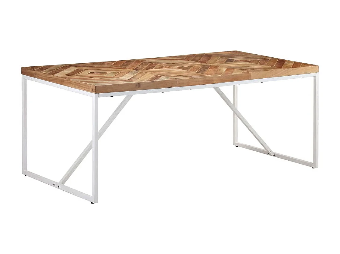 Table à dîner 180x90x76 Bois massif d'acacia et de manguier