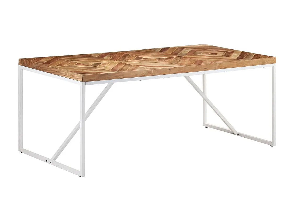 Table à dîner 180x90x76 Bois massif d'acacia et de manguier