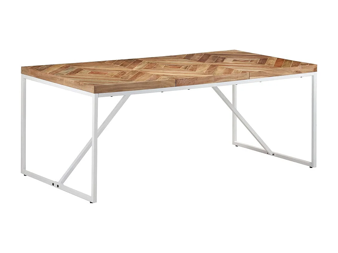 Table à dîner 180x90x76 Bois massif d'acacia et de manguier
