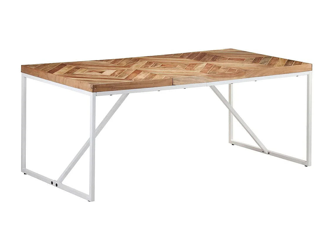 Table à dîner 180x90x76 Bois massif d'acacia et de manguier