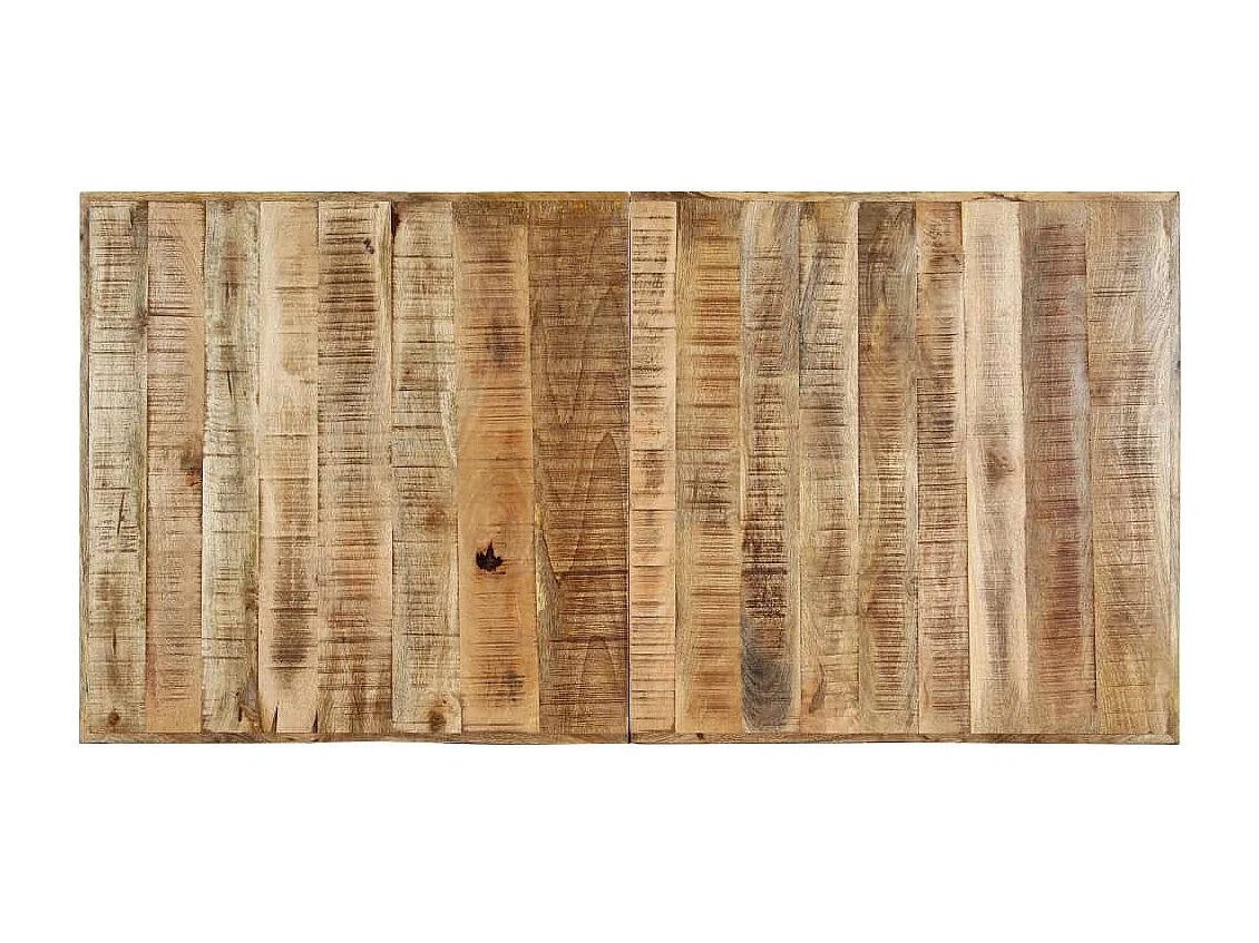 Table à dîner 160x80x75 Bois de manguier massif brut
